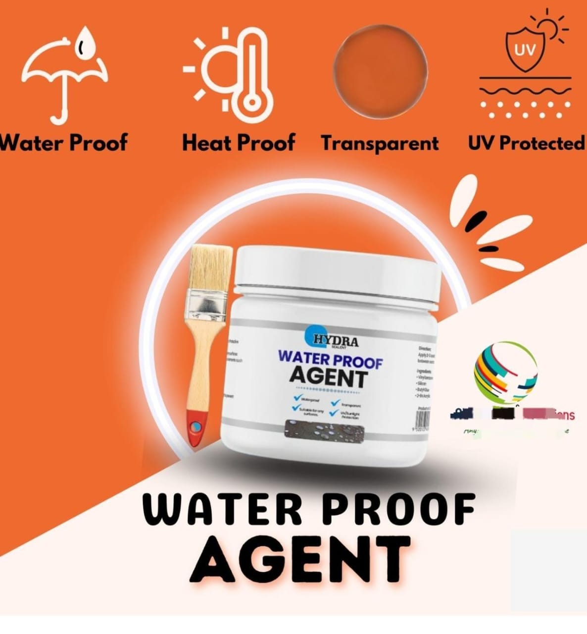 Hydra Sealant Waterproof Sealant 500mg, Waterproofing Agent, Anti-Leakage Waterproofing Agent, Transparent Waterproof Paint, Original Highly Effective and Transparent Waterproof Sealant Glue