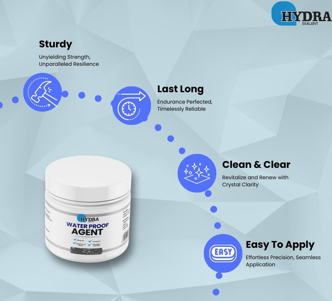Hydra Sealant Waterproof Sealant 500mg, Waterproofing Agent, Anti-Leakage Waterproofing Agent, Transparent Waterproof Paint, Original Highly Effective and Transparent Waterproof Sealant Glue