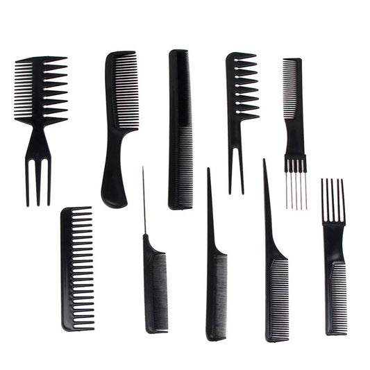 0 in 1 Hair Brushes and Combs Professional Plastic Hair Comb Set