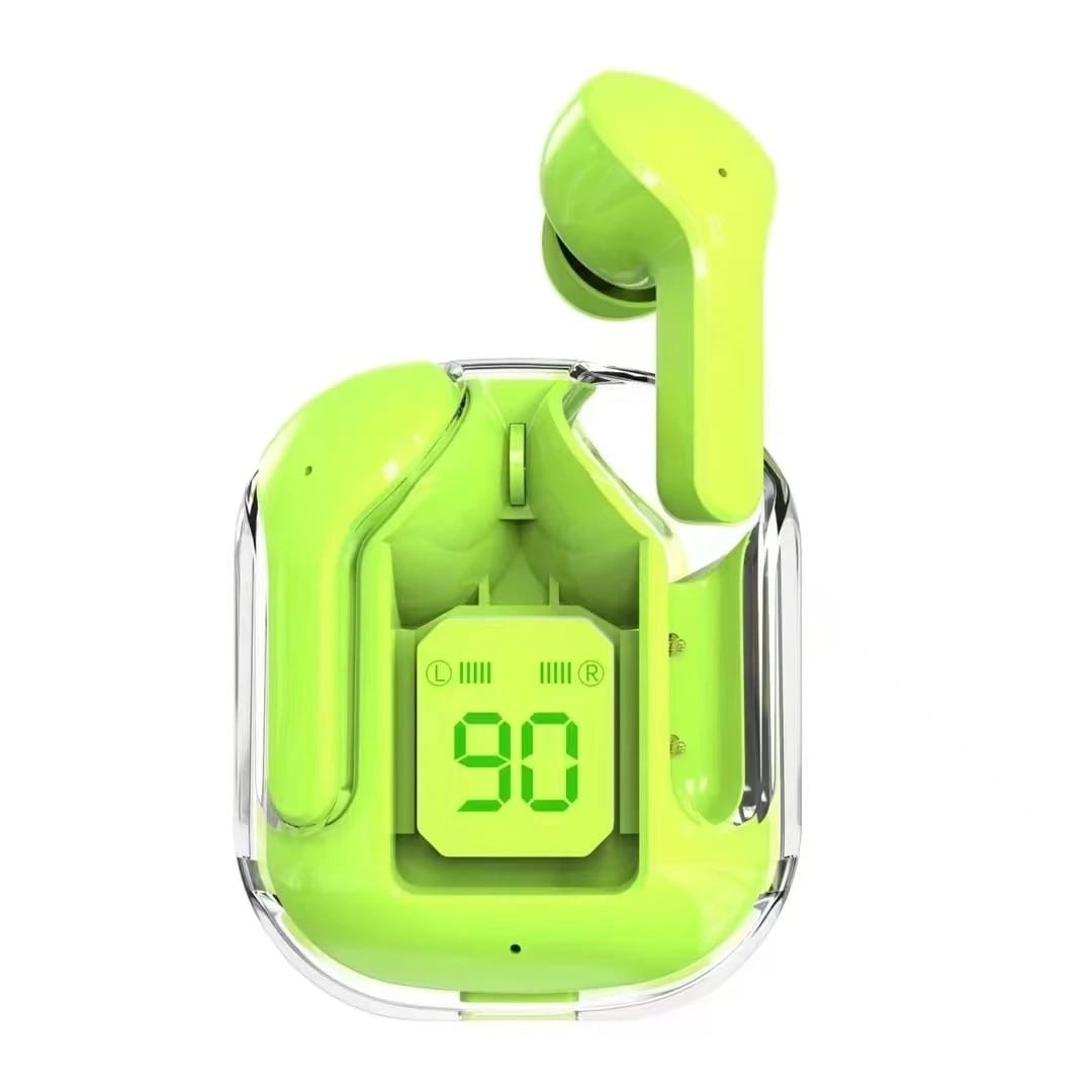 Air31 Earbuds Wireless Transparent Bluetooth 5.3 Air 31 Ear buds Wireless Headset Transparent Charging Case Heavy Bass Stereo Earphones Noise Reduction Sports Headset with Microphone Waterproof Headphone LED Digital Display airpods