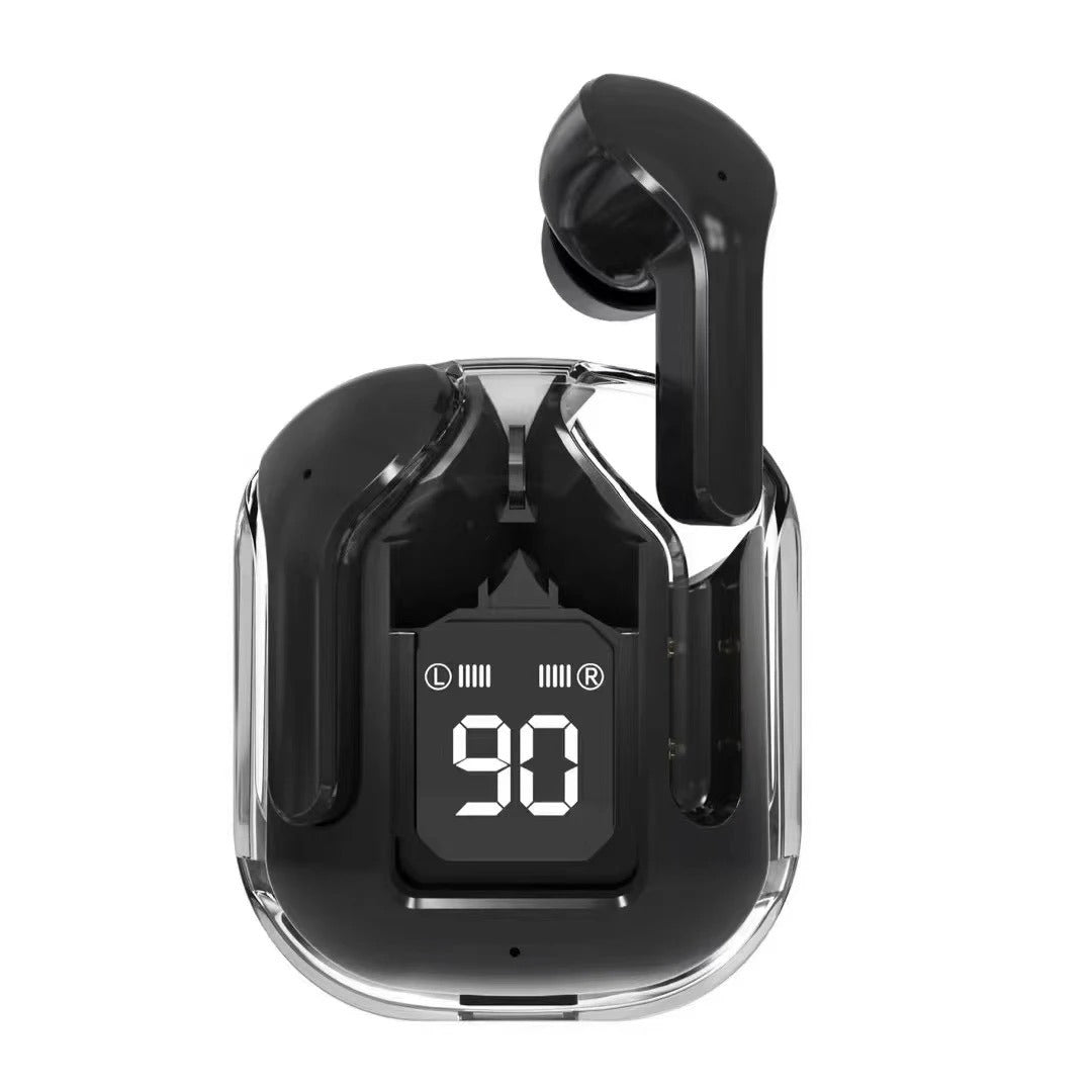 Air31 Earbuds Wireless Transparent Bluetooth 5.3 Air 31 Ear buds Wireless Headset Transparent Charging Case Heavy Bass Stereo Earphones Noise Reduction Sports Headset with Microphone Waterproof Headphone LED Digital Display airpods